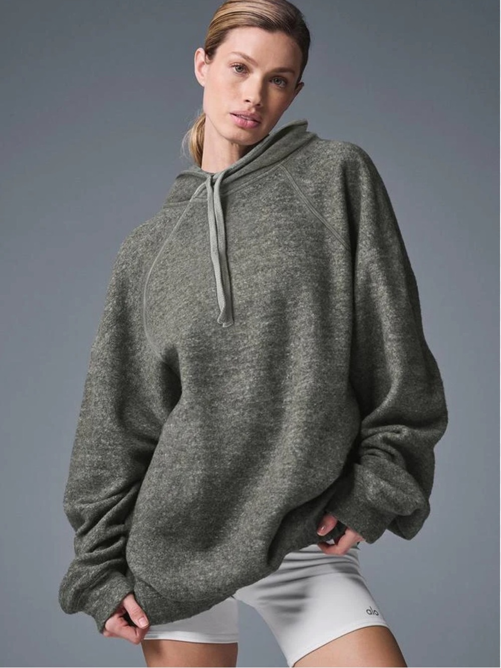 ALO Yoga Grey Triblend Hoodie